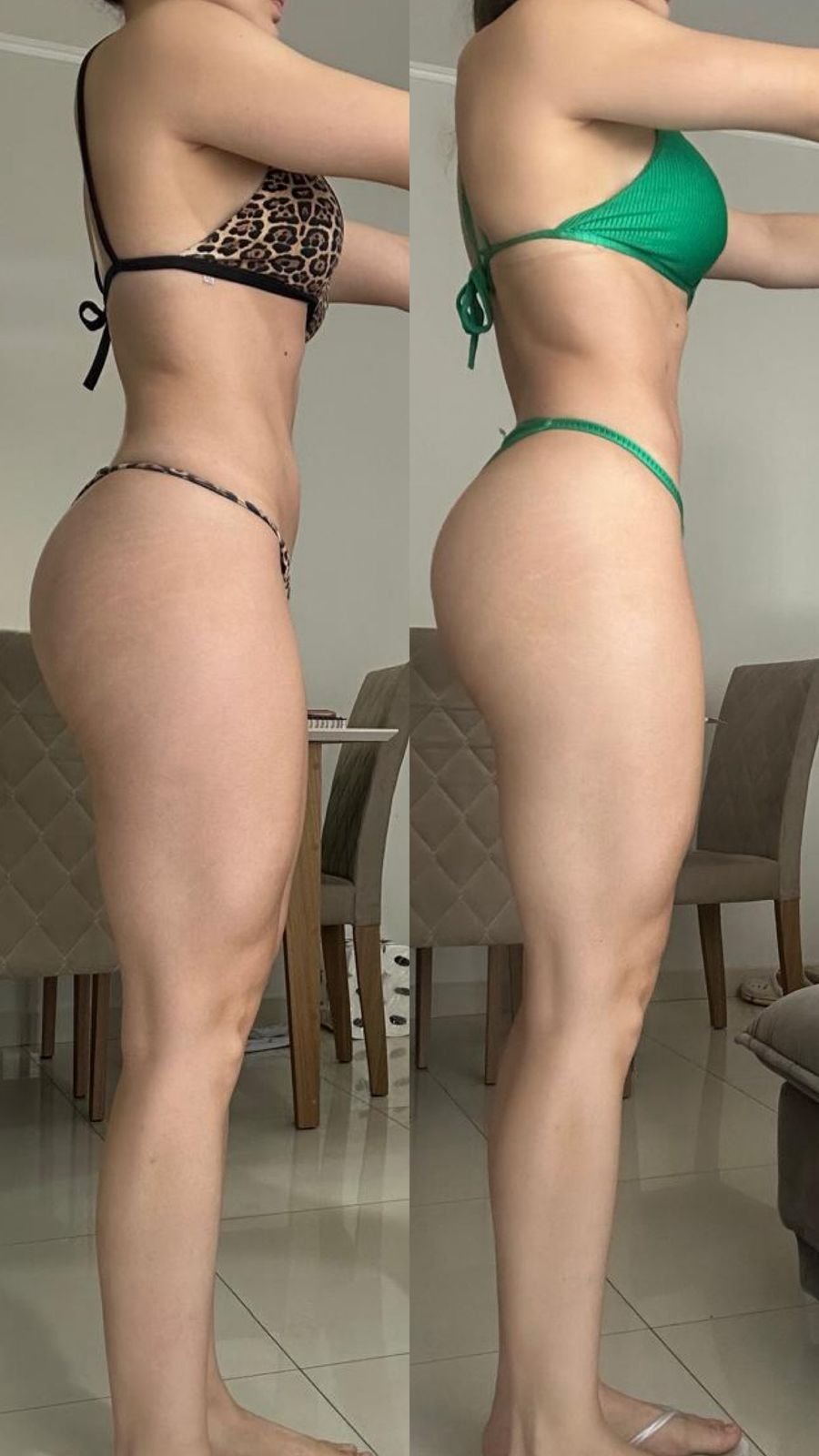 Transformação em 2 meses — antes e depois